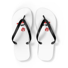 Load image into Gallery viewer, Powered By Rock Flip Flops - Punking Around Design