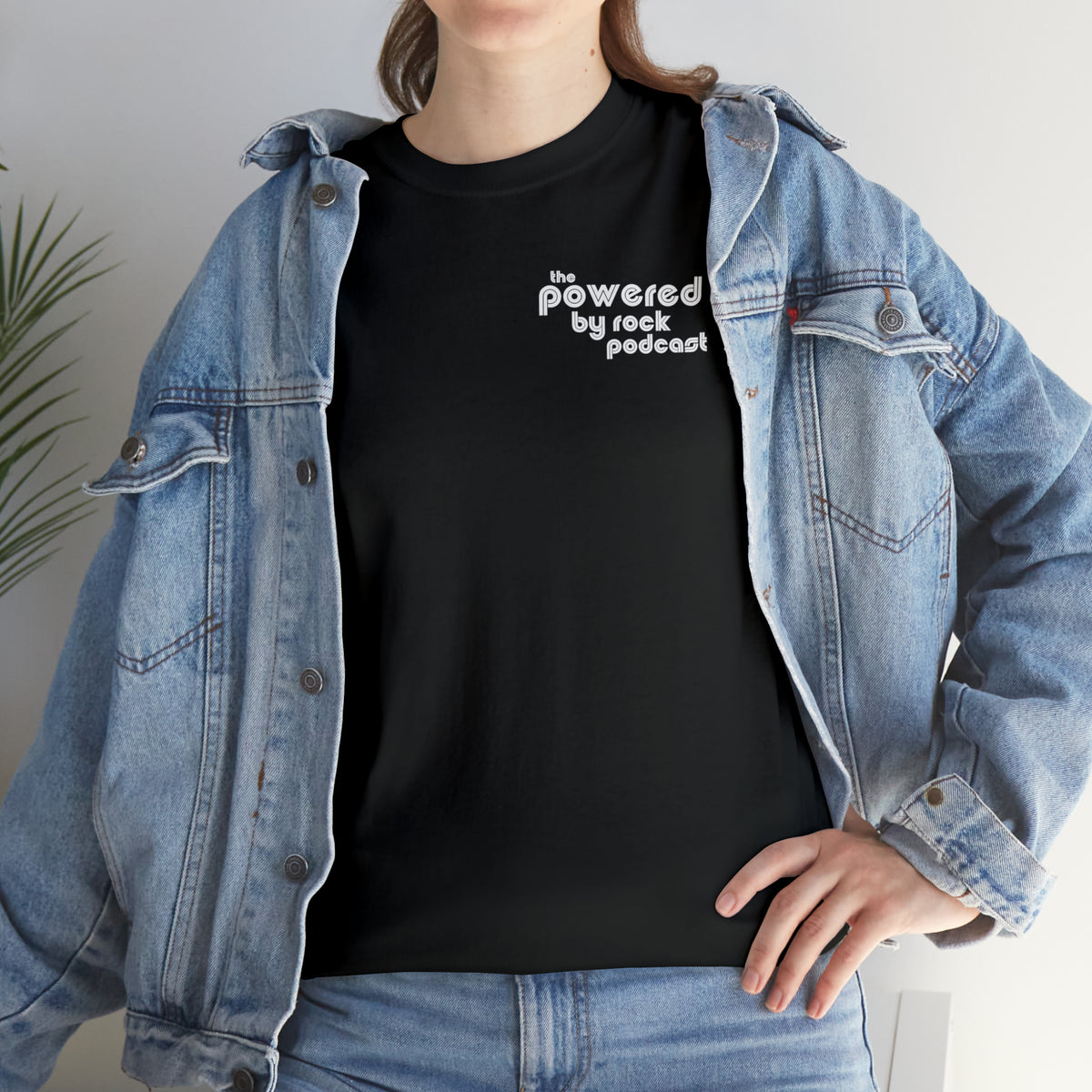 The Official Powered By Rock Podcast Unisex Heavy Cotton Tee