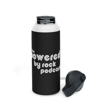 Load image into Gallery viewer, The Official Powered By Rock Podcast Stainless Steel Water Bottle, Standard Lid