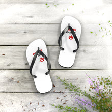 Load image into Gallery viewer, Powered By Rock Flip Flops - Punking Around Design