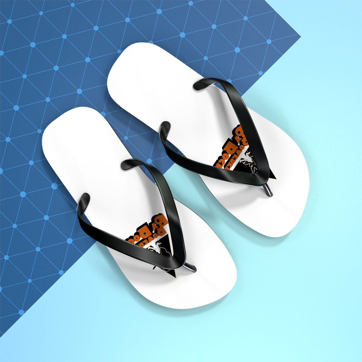 Powered By Rock Flip Flops - Just Like Clockwork Design