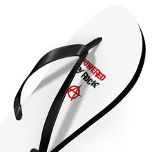 Load image into Gallery viewer, Powered By Rock Flip Flops - Punking Around Design