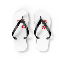 Load image into Gallery viewer, Powered By Rock Flip Flops - Punking Around Design