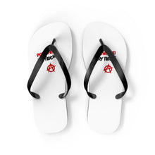 Load image into Gallery viewer, Powered By Rock Flip Flops - Punking Around Design