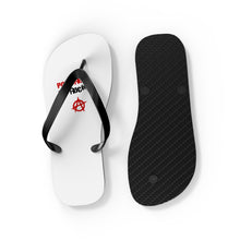 Load image into Gallery viewer, Powered By Rock Flip Flops - Punking Around Design