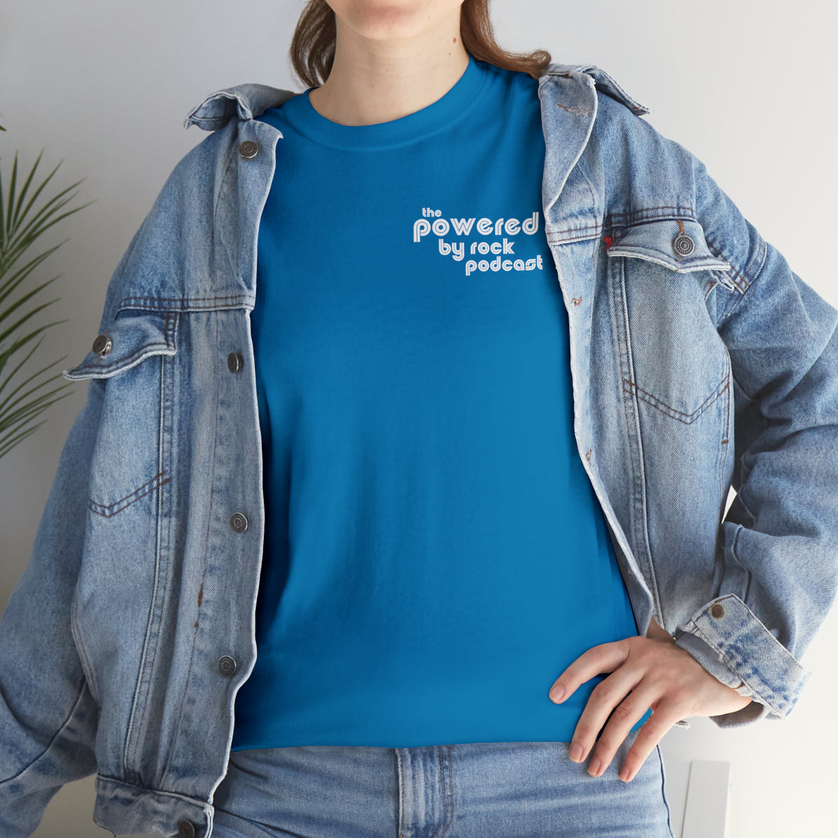 The Official Powered By Rock Podcast Unisex Heavy Cotton Tee