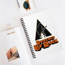 Load image into Gallery viewer, Powered By Rock Spiral Notebook - Just Like Clockwork Design