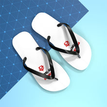 Load image into Gallery viewer, Powered By Rock Flip Flops - Punking Around Design