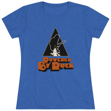 Load image into Gallery viewer, Powered By Rock Women's Tee - Just Like Clockwork Design