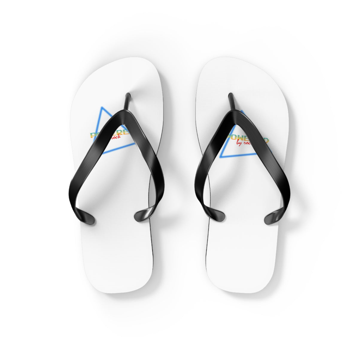 Powered By Rock Flip Flops - Rocking the Arcade Design