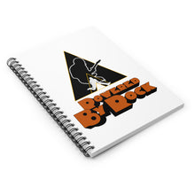 Load image into Gallery viewer, Powered By Rock Spiral Notebook - Just Like Clockwork Design