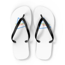 Load image into Gallery viewer, Powered By Rock Flip Flops - Rocking the Arcade Design
