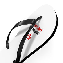 Load image into Gallery viewer, Powered By Rock Flip Flops - Punking Around Design