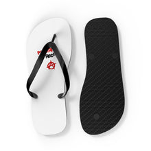 Load image into Gallery viewer, Powered By Rock Flip Flops - Punking Around Design