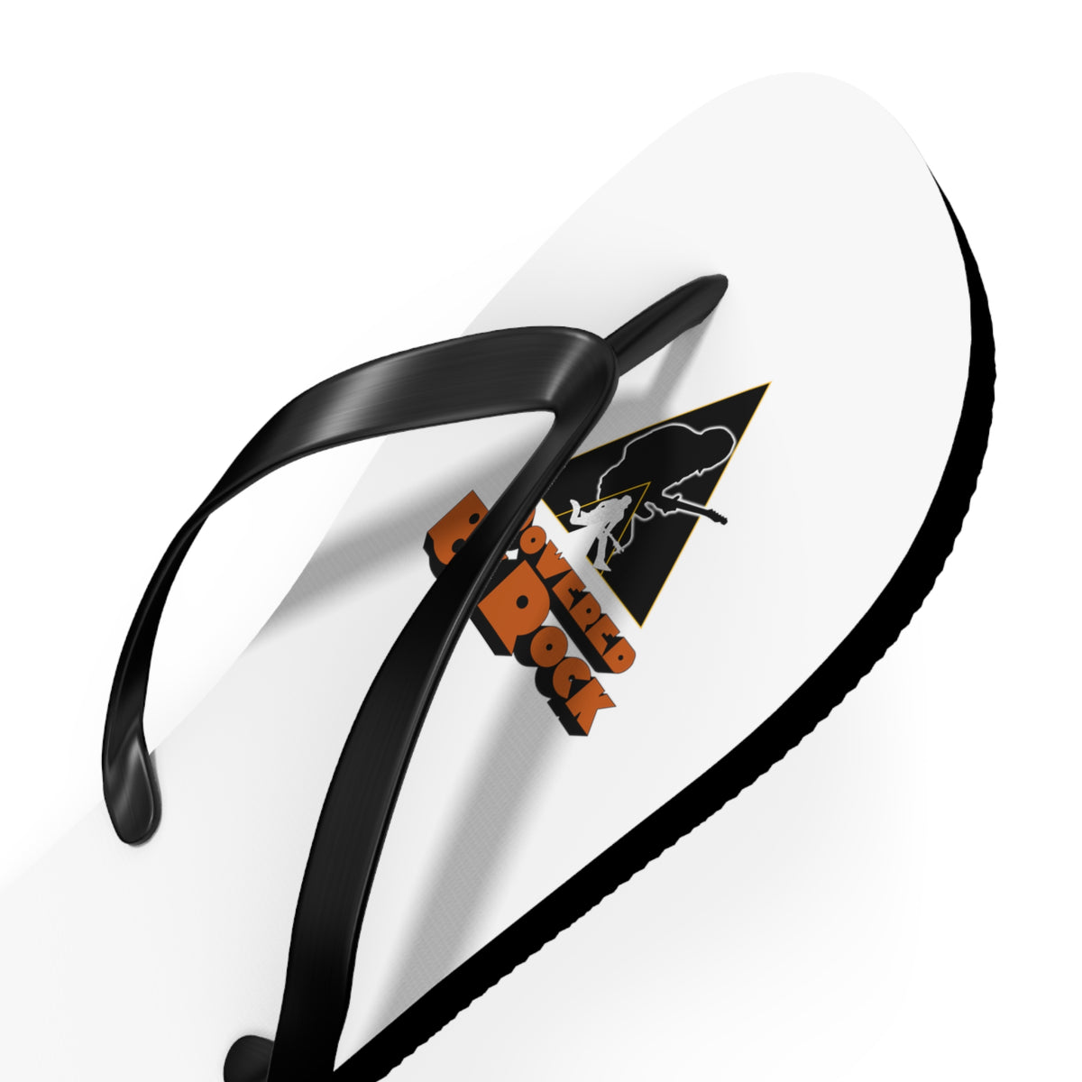 Powered By Rock Flip Flops - Just Like Clockwork Design
