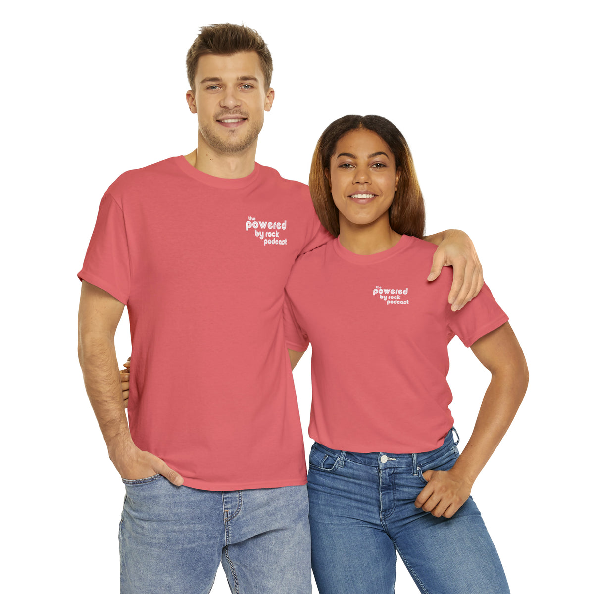 The Official Powered By Rock Podcast Unisex Heavy Cotton Tee