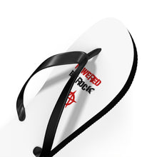 Load image into Gallery viewer, Powered By Rock Flip Flops - Punking Around Design