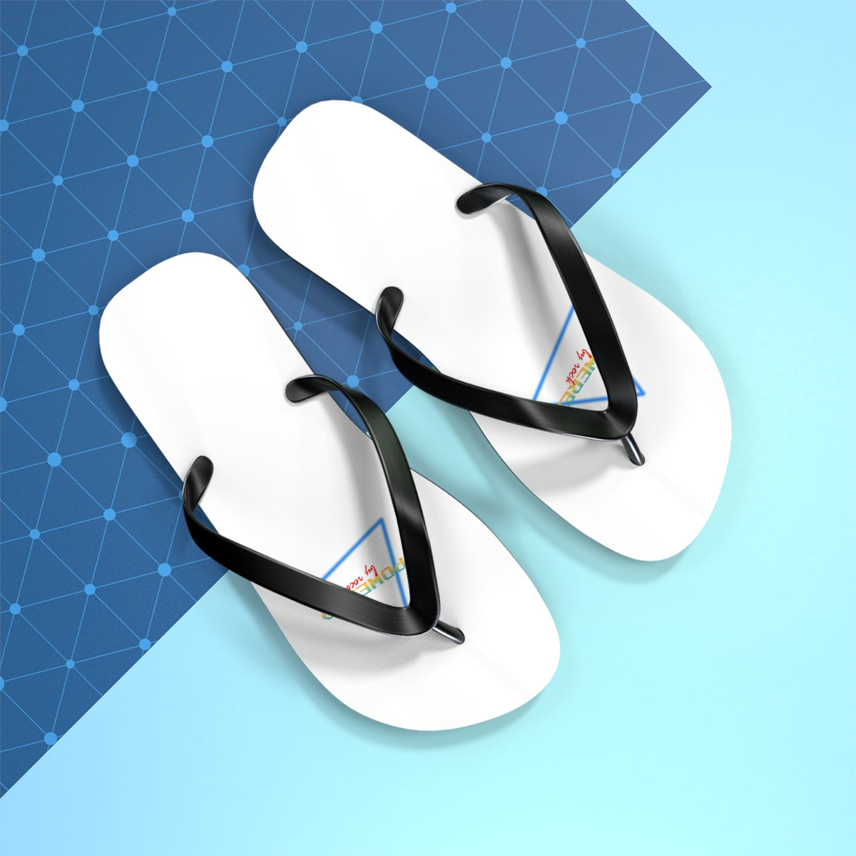 Powered By Rock Flip Flops - Rocking the Arcade Design