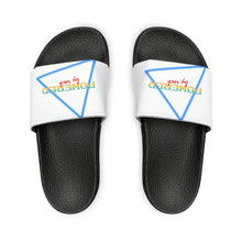 Load image into Gallery viewer, Powered By Rock Men's Slides - Rocking the Arcade Design