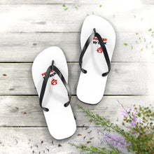 Load image into Gallery viewer, Powered By Rock Flip Flops - Punking Around Design