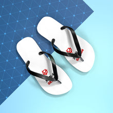 Load image into Gallery viewer, Powered By Rock Flip Flops - Punking Around Design