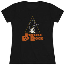 Load image into Gallery viewer, Powered By Rock Women's Tee - Just Like Clockwork Design