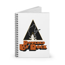 Load image into Gallery viewer, Powered By Rock Spiral Notebook - Just Like Clockwork Design