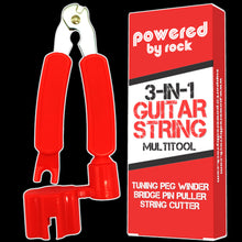 Load image into Gallery viewer, Guitar String Winder, String Cutter and Bridge Pin Puller - Wind Guitar Strings Quickly - Cut Excess String Off - Pull Pins Out Easily…