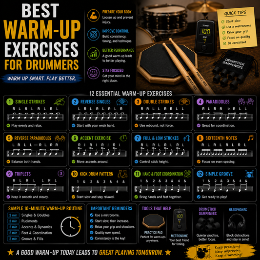 Best Warm-Up Exercises For Drummers