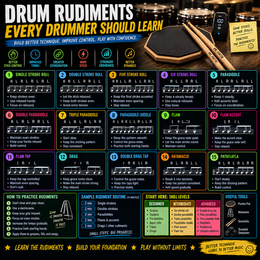 Drum Rudiments Every Drummer Should Learn