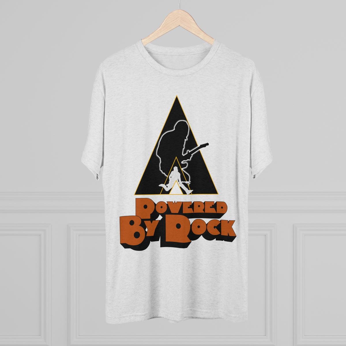 Powered By Rock Men's Tee - Just Like Clockwork Design
