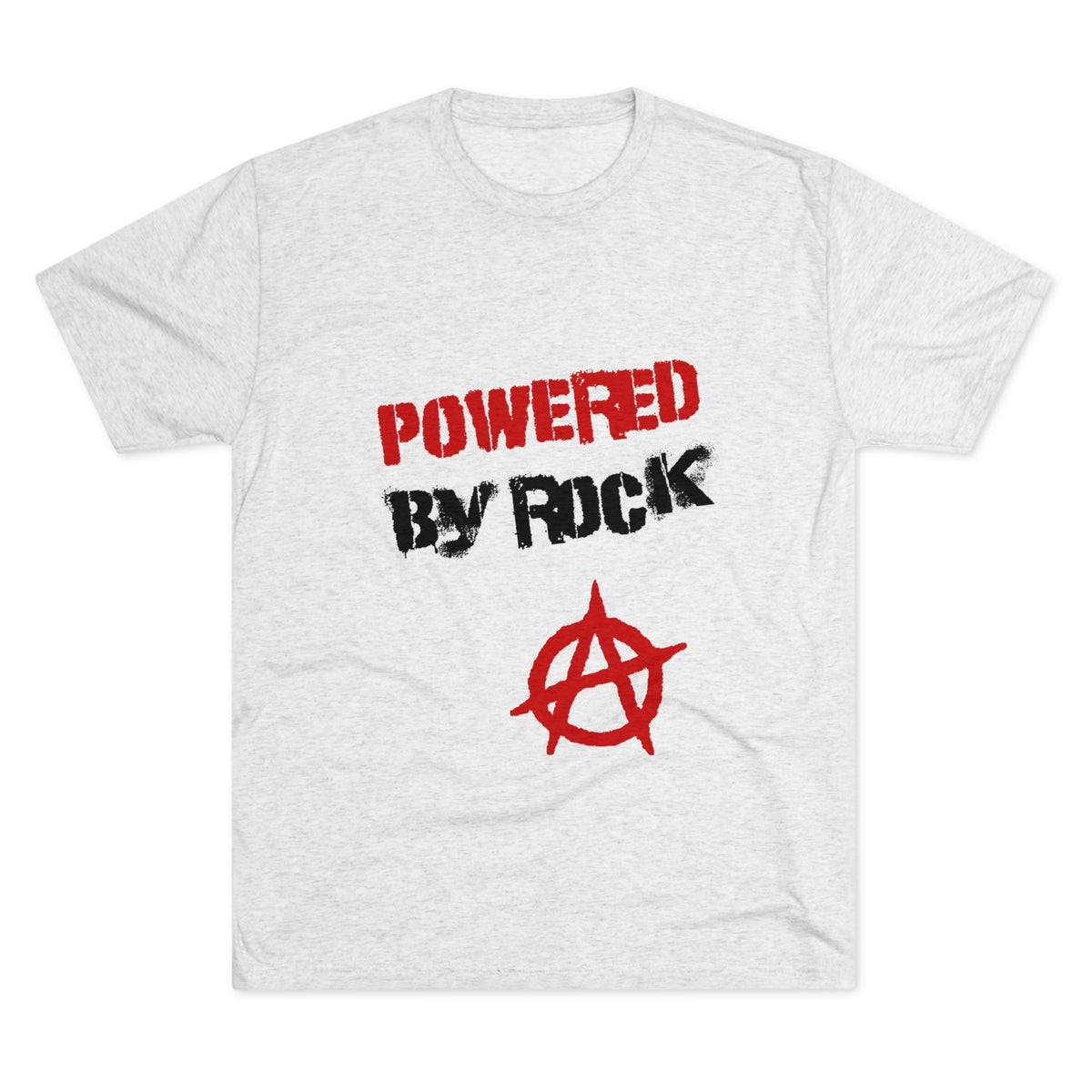 Powered By Rock Men's Tee - Punking Around Design