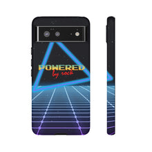 Load image into Gallery viewer, Powered By Rock Tough Google Pixel 6 Phone Case - Rocking the Arcade Design

