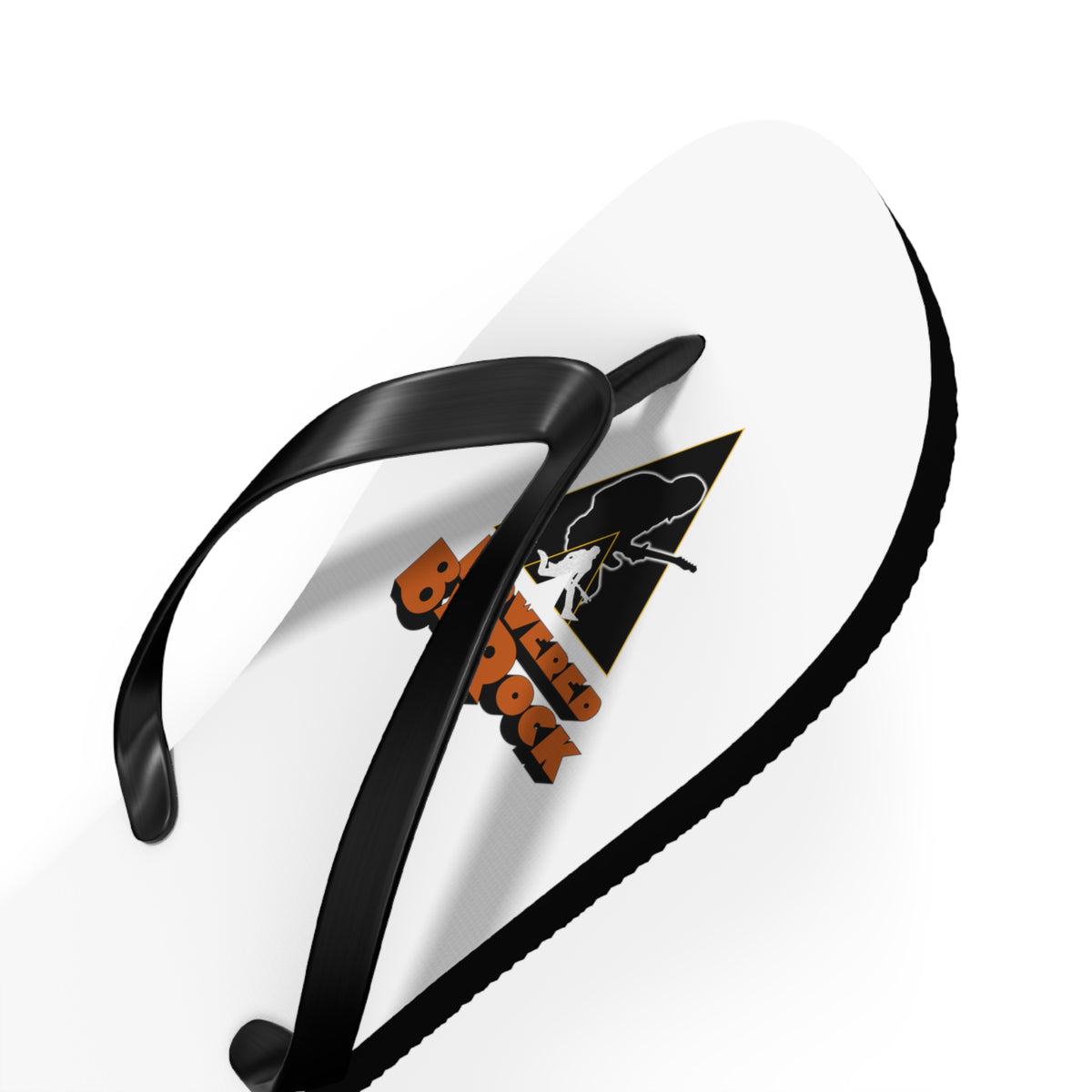 Powered By Rock Flip Flops - Just Like Clockwork Design