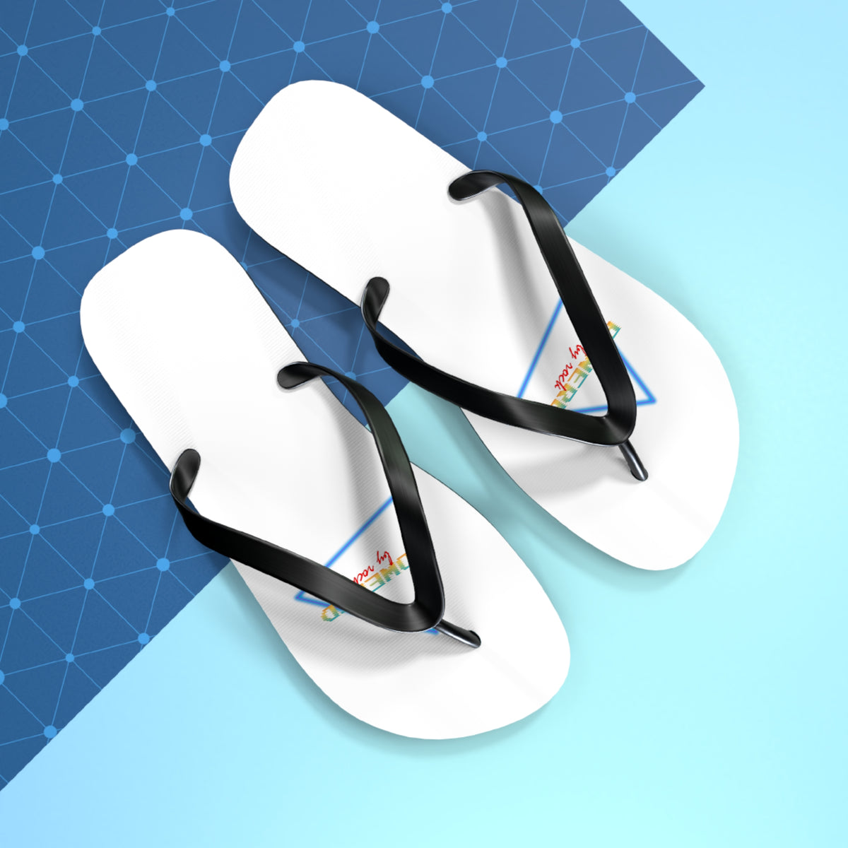 Powered By Rock Flip Flops - Rocking the Arcade Design