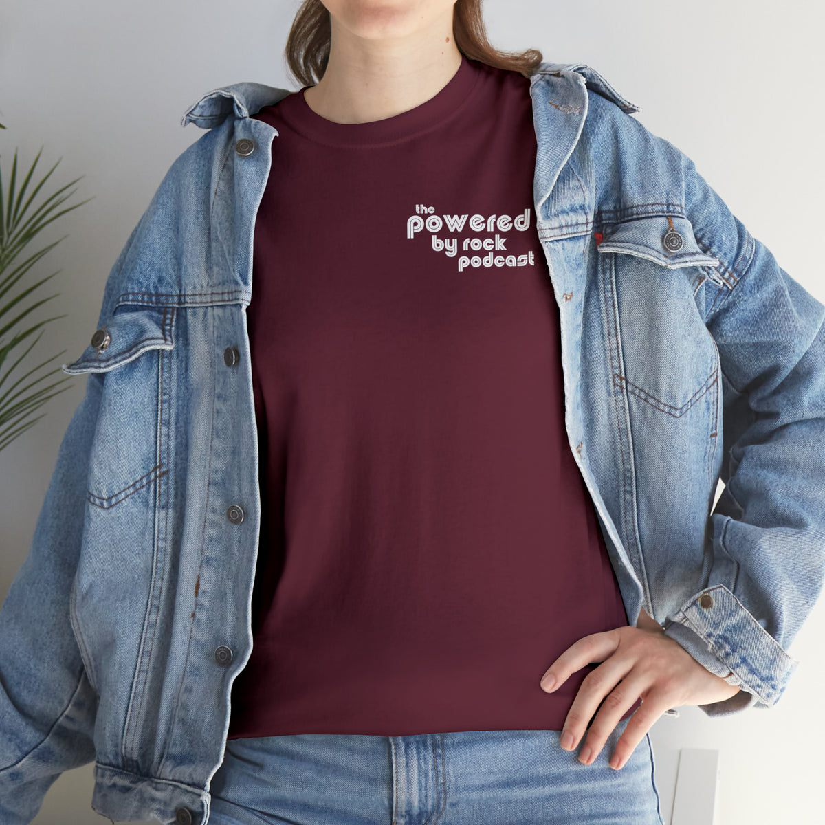 The Official Powered By Rock Podcast Unisex Heavy Cotton Tee