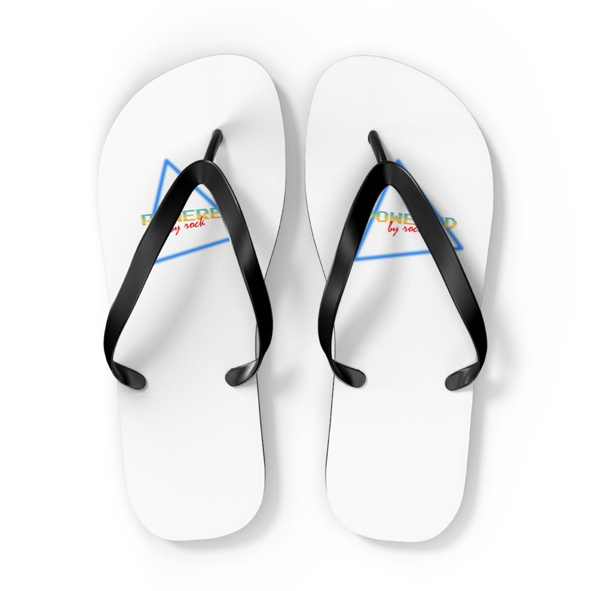 Powered By Rock Flip Flops - Rocking the Arcade Design