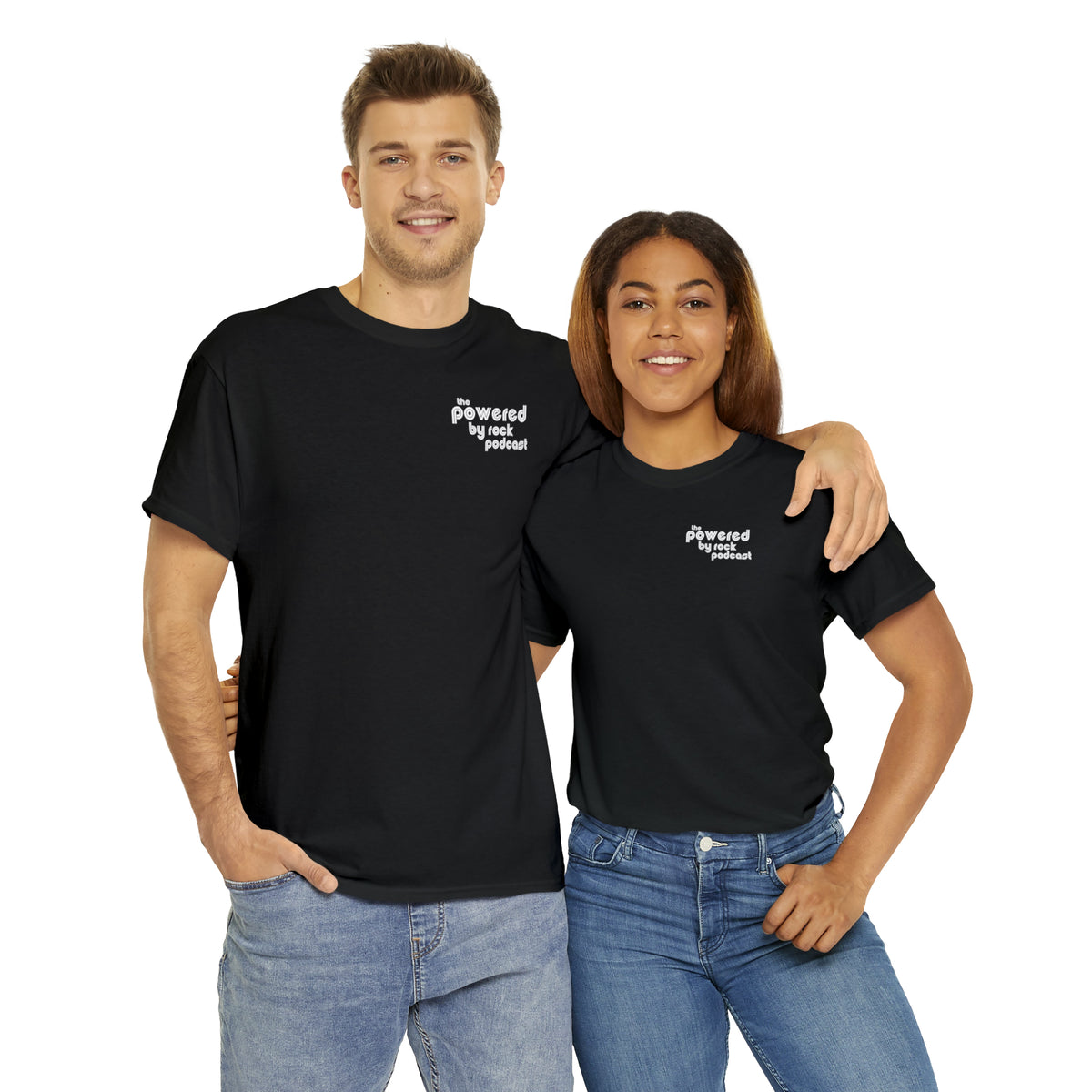 The Official Powered By Rock Podcast Unisex Heavy Cotton Tee
