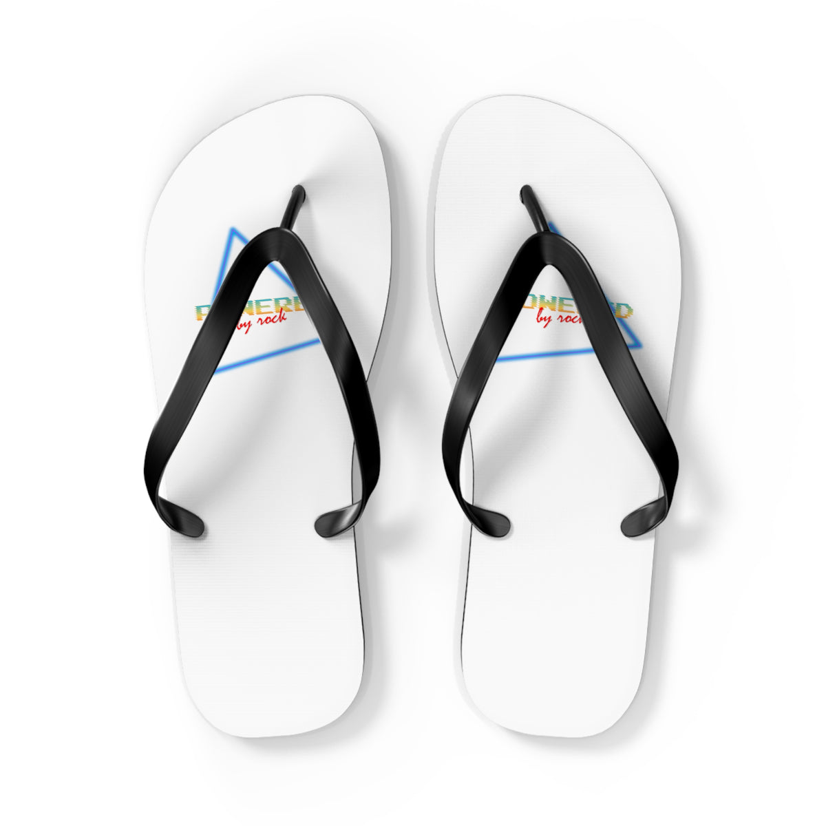 Powered By Rock Flip Flops - Rocking the Arcade Design