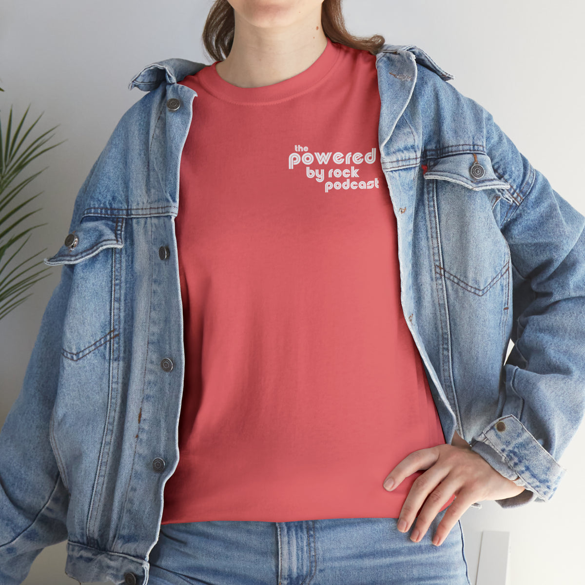 The Official Powered By Rock Podcast Unisex Heavy Cotton Tee
