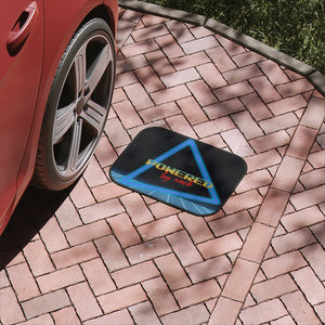 Powered By Rock Car Floor Mats - Rocking the Arcade Design - 1pc (available in front or rear sizes)