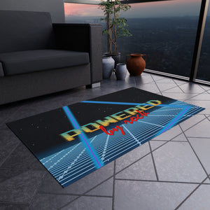 Powered By Rock Outdoor Rug - Rocking the Arcade Design