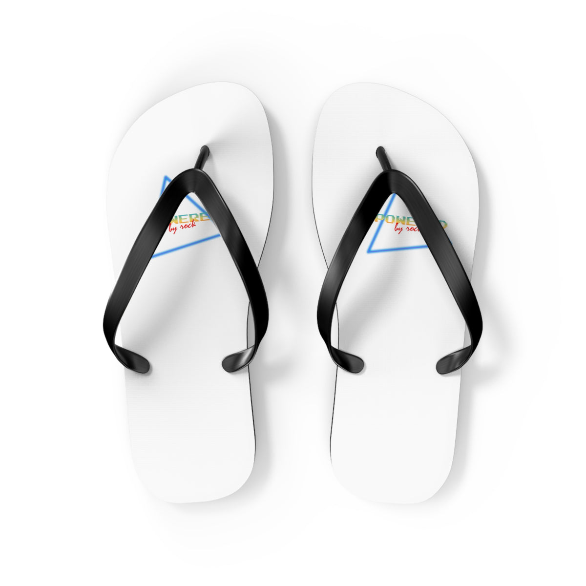 Powered By Rock Flip Flops - Rocking the Arcade Design