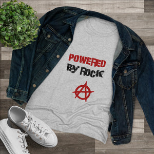 Powered By Rock Women's Tee - Punking Around Design