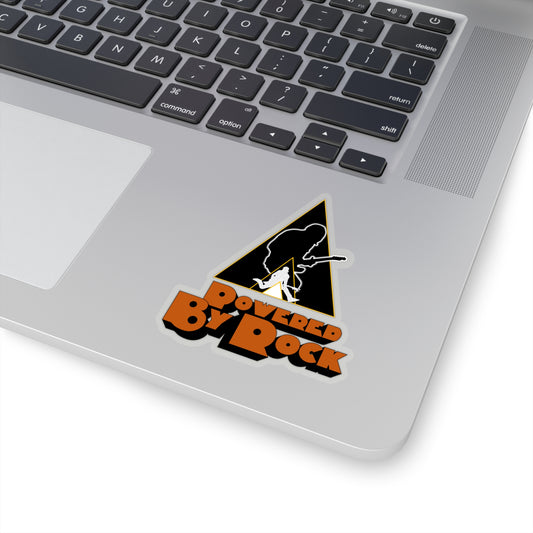 Powered By Rock Kiss-Cut Sticker - Just Like Clockwork Design