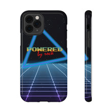 Load image into Gallery viewer, Powered By Rock Impact-Resistant Phone Cases - Rocking the Arcade Design

