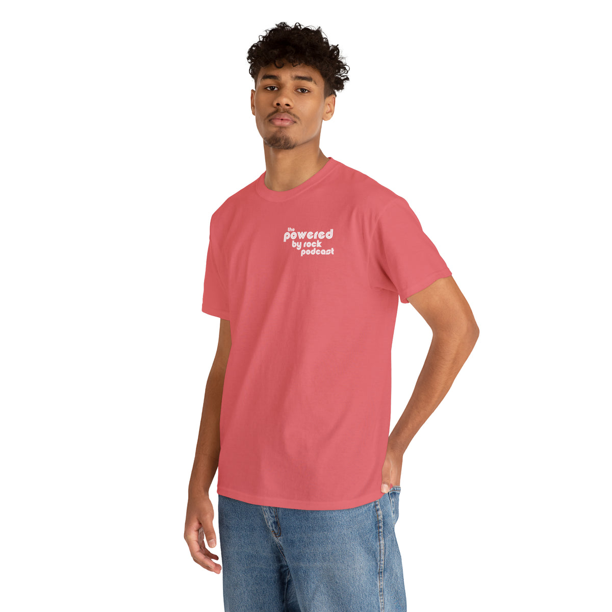 The Official Powered By Rock Podcast Unisex Heavy Cotton Tee