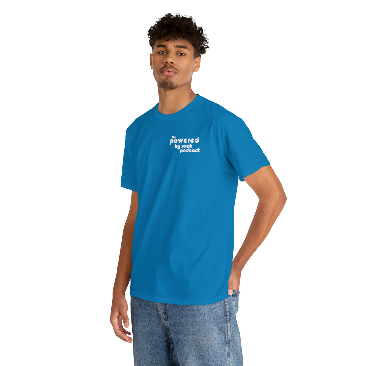 The Official Powered By Rock Podcast Unisex Heavy Cotton Tee