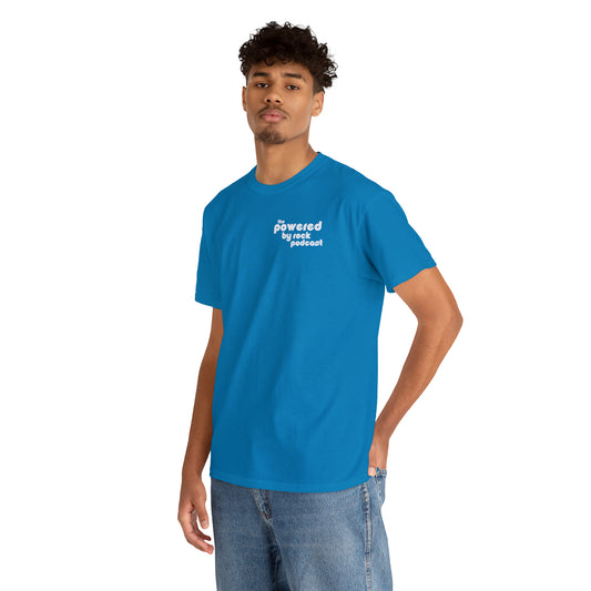 The Official Powered By Rock Podcast Unisex Heavy Cotton Tee