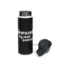 Load image into Gallery viewer, The Official Powered By Rock Podcast Stainless Steel Water Bottle, Standard Lid
